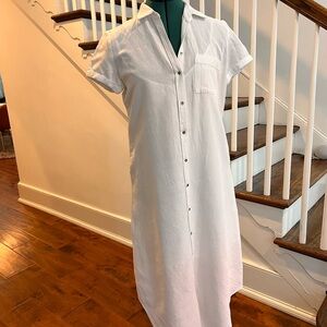 Abercrombie & Fitch Crisp White Shirt Dress